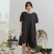 【gozo】minus g-限量系列 不對稱簡約圓領洋裝(兩色)