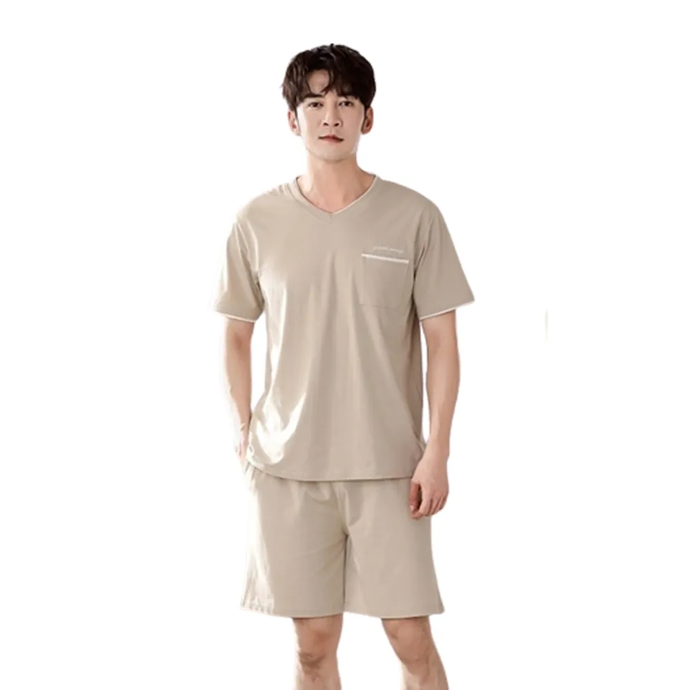 【魚樂】莫代爾涼感男式兩件式睡衣 2套(涼感/男睡衣/家居服)