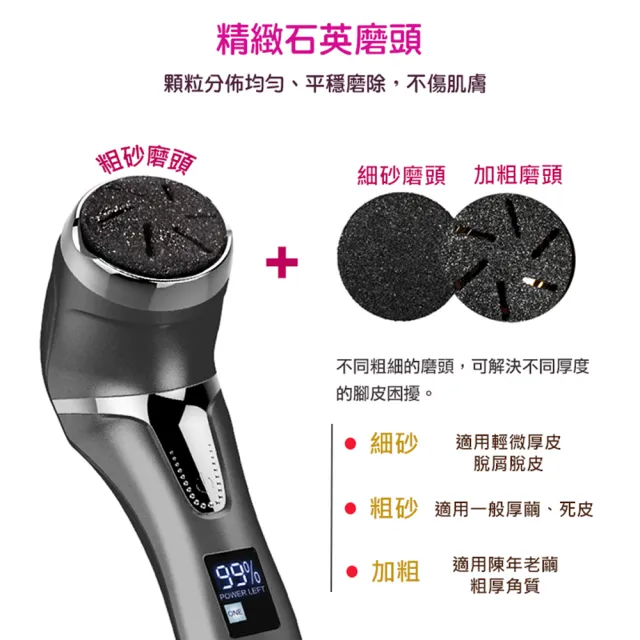 【INSIST】足部保養組 電動磨腳皮機+不鏽鋼磨腳皮器(磨腳皮/去腳皮/厚繭/去角質)