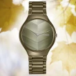 【Rado 雷達表】True Thinline真我超薄系列 世界花園陶瓷錶-橄欖綠39mmR05(R27121302)