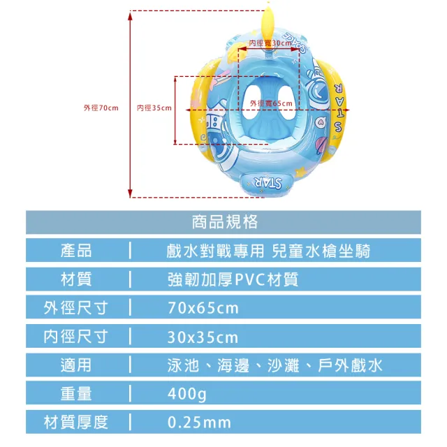 【SWIMFLOW】水上對戰 充氣水槍坐騎(水槍坐圈 水槍泳圈 充氣坐騎 泳圈 坐騎 泳池 沙灘 水槍 座騎)