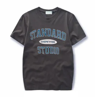 【Dition】復古水洗舊STANDARD落肩短t 大學服 山系 寬版oversize短袖上衣(水洗舊復古色系)