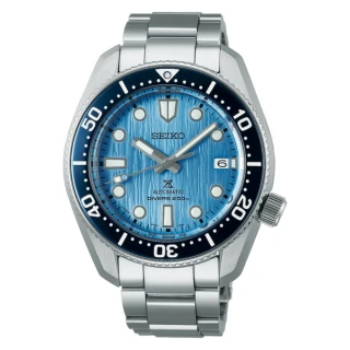 【SEIKO 精工】PROSPEX DIVER SCUBA 極地冰川200米機械腕錶-淺藍42mm_SK028(SPB299J1/6R35-01E0U 黑)