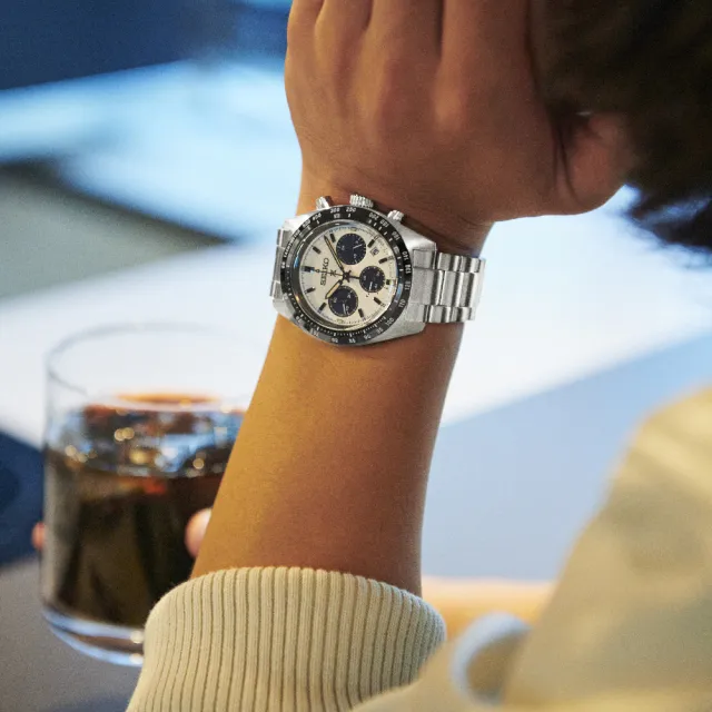 【SEIKO 精工】Prospex SPEEDTIMER 太陽能計時熊貓錶(熊貓/V192-0AF0 四款可選 綜合賣場)618年中慶