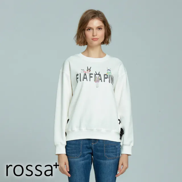 【AZUR】ROSSA休閒白兔穿搭大學T