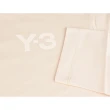 【Y-3 山本耀司】Y-3 Classic亞麻黃字LOGO棉質圓領長袖T恤(男款/亞麻黃)