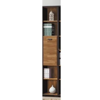 【AS雅司設計】AS-莉雅1.35尺一門集層木色書櫃-41.2x30.3x196.6cm