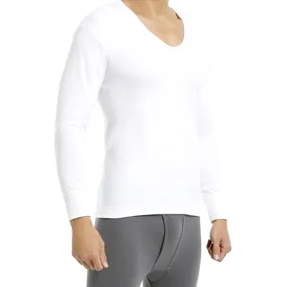 【宜而爽】型男舒適厚棉U領衛生衣2件組(白S-2XL)