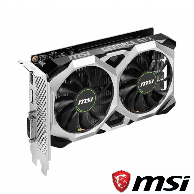 【MSI 微星】GeForce GTX 1630 VENTUS XS 4G OC 顯示卡