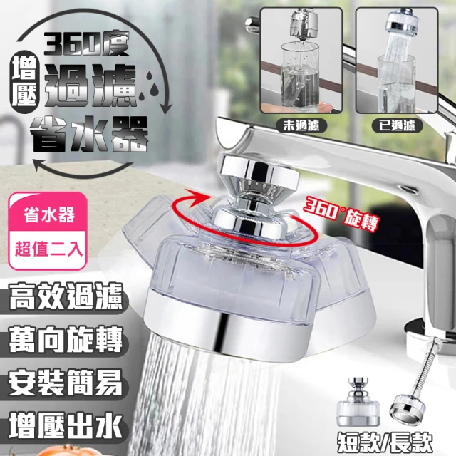 360度增壓過濾省水器(超值2入)