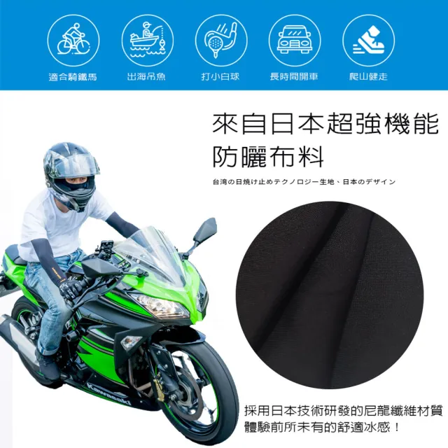 【Mega coouv】防曬抗UV冰感袖套 超彈性 男女皆可 12色任選 機車袖套(冰涼袖套 外送防曬袖套 防曬袖套)