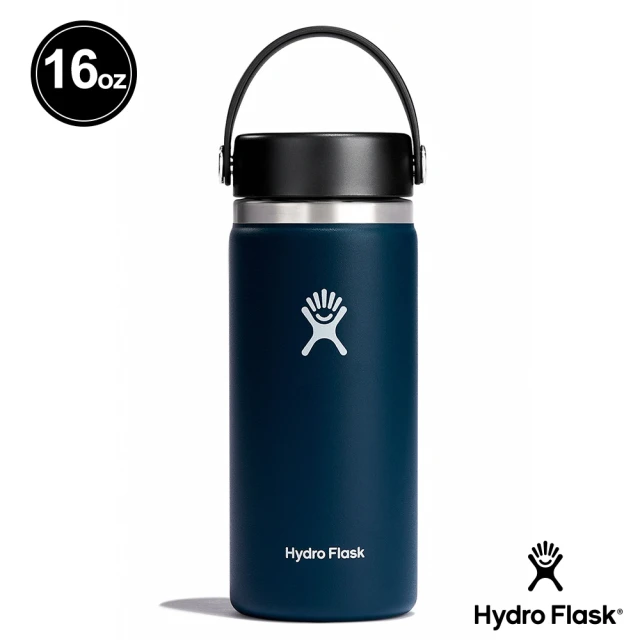 【Hydro Flask】16oz/473ml 寬口提環保溫杯(靛藍色)(保溫瓶)