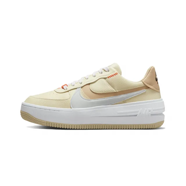 NIKE 耐吉】Nike Air Force 1 PLT.AF.ORM 鵝黃奶茶厚底DZ2755-121