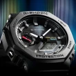 【CASIO 卡西歐】G-SHOCK 藍牙 太陽能 八角防護構造雙顯手錶 畢業 禮物(GA-B2100-1A/速)