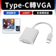 【SYU】USB3.1 Type-C轉VGA轉接器 鋁合金 隨插即用(TypeC To VGA轉接器 Type-C 支援1080P)