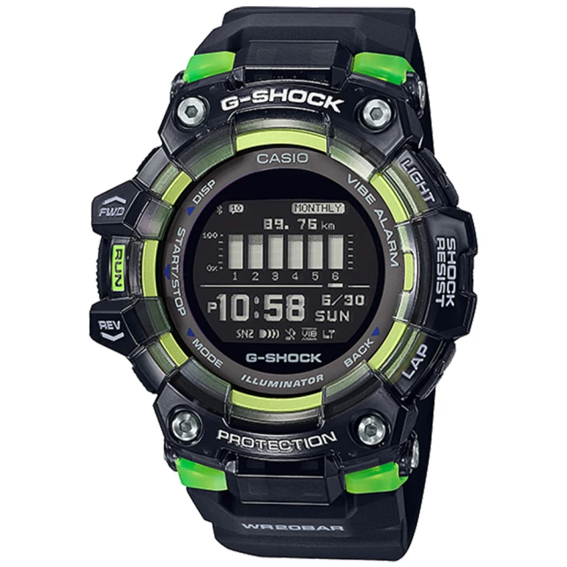 CASIO 卡西歐 G-SHOCK 手機藍牙連線多功能運動錶 禮物 雙11(GBD-100SM-1)