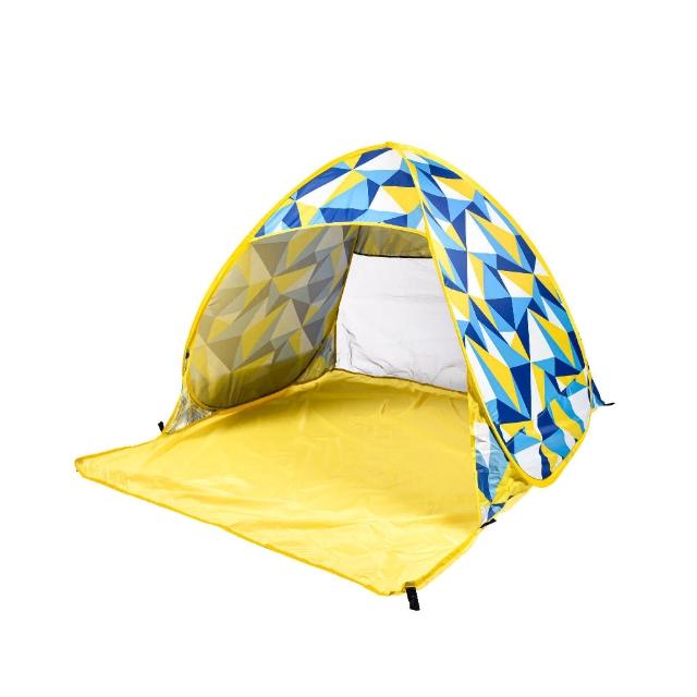 【OUTSY】極輕秒開免搭建抗UV雙人野餐沙灘帳篷(多色可選)