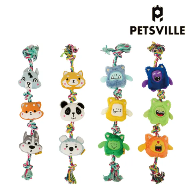 【美好寵商】Petsville派思維 糖心小串結繩耐咬寵物玩具(狗狗玩具 耐咬玩具 磨牙玩具)