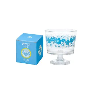 【ADERIA】日本製昭和系列復古花朵淺型甜點杯225ML(橘菊款)