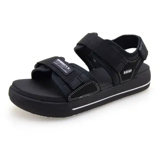 【G.P】d6系列 Q軟舒適織帶涼鞋 女鞋(全黑)