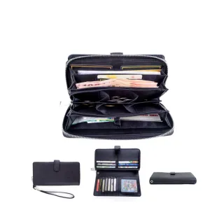 【玩皮工坊】十字紋牛皮6COIN24卡位 LH913 男女通用長夾(單色選)