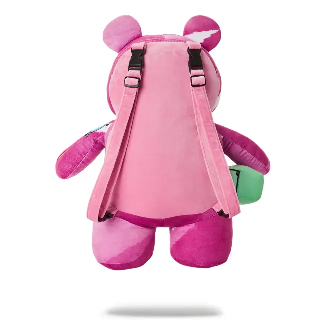 【SPRAYGROUND】PINK PUNK MONEYBEAR 泰迪熊後背包(粉紅龐克)