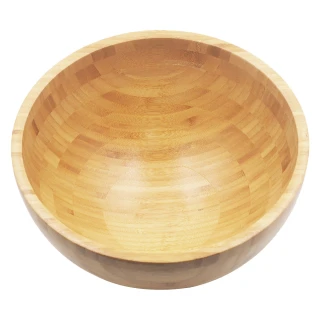 【菊川本味】圓形竹沙拉碗-28cm(圓形碗 大圓碗 水果碗 木質沙拉碗 竹沙拉碗 大沙拉碗)