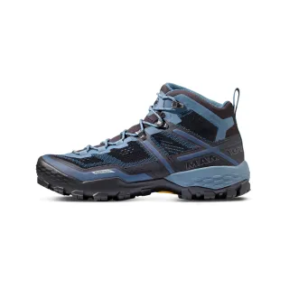 【Mammut 長毛象】Ducan Mid GTX 中筒登山健行鞋 男款 黑/波賽頓 #3030-03541