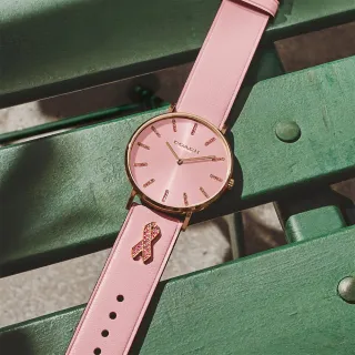 【COACH】粉紅絲帶限定款紀念女錶-36mm 禮物 送禮 手錶(CO14503976)