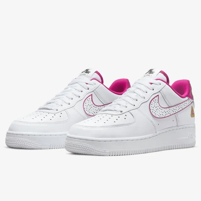 NIKE 耐吉】休閒鞋運動鞋WMNS AIR FORCE 1 07 LX 女鞋白桃紅(DV3809100