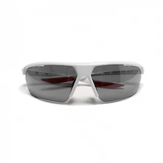 【NIKE 耐吉】太陽眼鏡 Gale Force AF 男女款 白 半框 墨鏡 防滑 防霧 運動 蔡司(DC2910-100)
