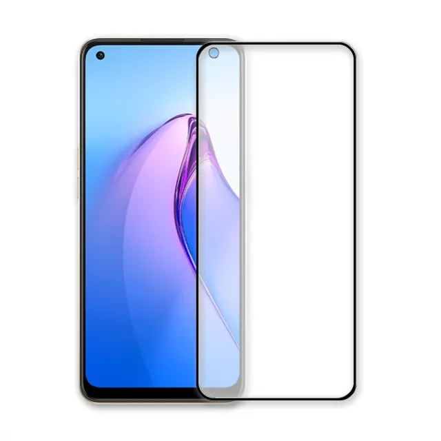 【T.G】OPPO Reno8 5G 電競霧面9H滿版鋼化玻璃保護貼(防爆防指紋)