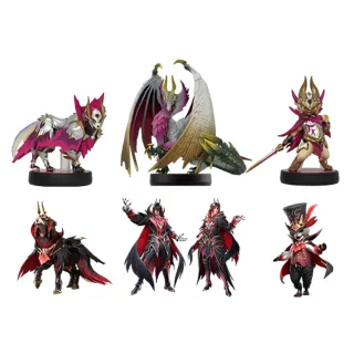 【Nintendo 任天堂】Switch amiibo魔物獵人 崛起：破曉 爵銀龍+加爾克 爵銀龍犬+艾路 爵銀龍貓(三款)