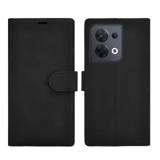 【Metal-Slim】OPPO Reno 8 5G 膚感前扣磁吸內層卡夾皮套