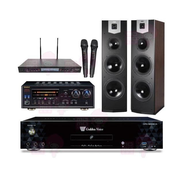 【金嗓】CPX-900 K1A+DSP-A1II+SR-889PRO+SUGAR SK-800V(4TB點歌機+擴大機+無線麥克風+喇叭)
