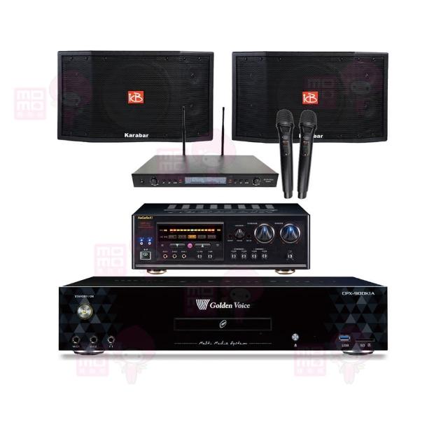 【金嗓】CPX-900 K1A+DSP-A1II+SR-889PRO+KARABAR KB-4310M(4TB點歌機+擴大機+無線麥克風+喇叭)