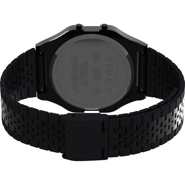 【TIMEX】天美時 x  T80 x Space Invaders 限量聯名電子錶(黑 TXTW2V30200)