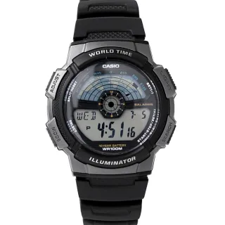 【CASIO 卡西歐】CASIO手錶 儀表板造型休閒錶(AE-1100W-1AVDF)
