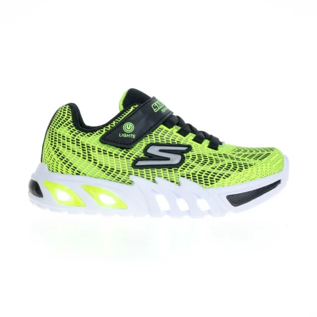 【SKECHERS】男童鞋系列 燈鞋 FLEX-GLOW ELITE(400137LLMBK)