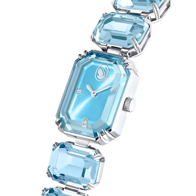 【SWAROVSKI 施華洛世奇】Millenia 風格無限八角切割水晶腕錶(5630840)