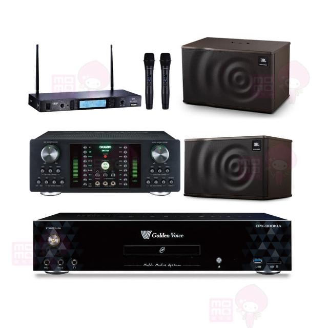 【金嗓】CPX-900 K1A+DB-7AN+TR-5600+JBL MK10(4TB點歌機+擴大機+無線麥克風+喇叭)