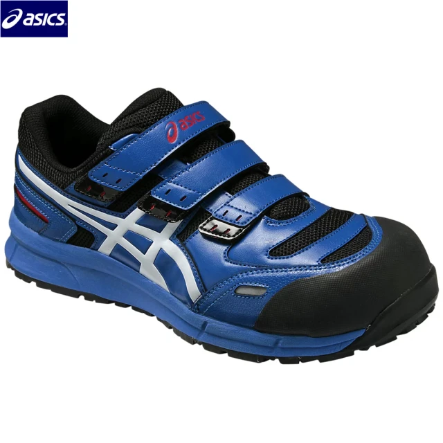 【asics 亞瑟士】FCP102-4201(Gel 黏扣 高緩衝 減壓鞋墊 輕量 防護鞋 工作鞋  塑鋼頭 3E寬楦)