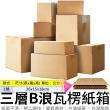 【Ainmax 艾買氏】網購最愛 瓦楞3層B浪紙盒 3入(規格 26cm*15cm*18cm)