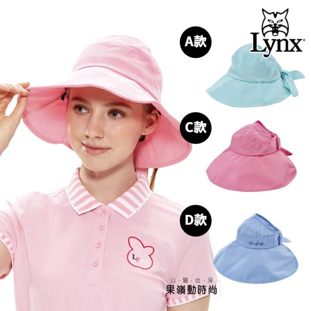 Lynx Golf 女款蝴蝶結綁帶/魔鬼氈可調式大盤帽(多款任選)