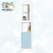 【文創集】南亞塑鋼  范特多彩1.4尺雙開門高書櫃(七色可選)