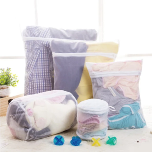 【PS Mall】魔法方型大件洗衣袋 厚實立體蜂巢式衣物收納袋 密網40x50cm(J042)