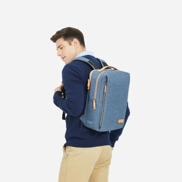 【Nordace】Siena藍色極簡功能性旅行背包書包(適合日常通勤和旅行)