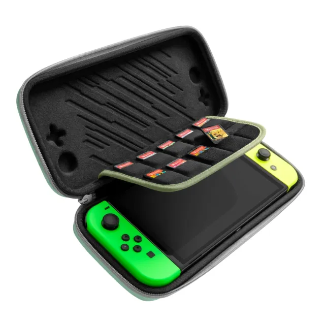 【tomtoc】任天堂Switch副廠 玩家首選二代OLED新版 森林綠(Nintendo Switch收納保護硬殼包)