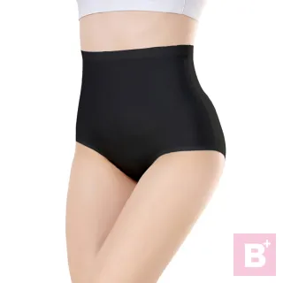 【B+ 大尺碼專家】3件組-現貨-大尺碼-女-高腰-無痕-冰絲內褲-6色混搭(0303071)