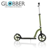 【GLOBBER 哥輪步】法國 NL230-205 DUO 成人折疊滑板車-酪梨綠(輪滑板車、手煞車、直立站立、成人滑板車)